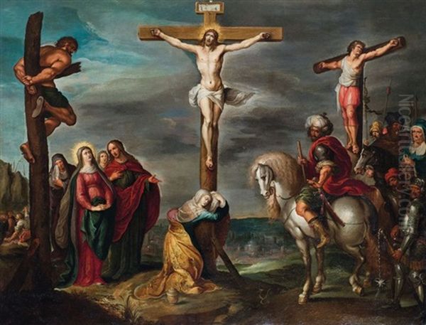La Crucifixion Oil Painting by Cornelis de Baellieur