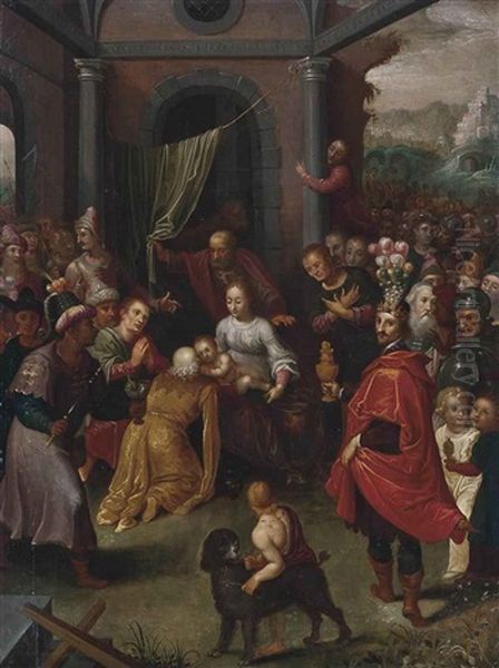 The Adoration Of The Magi Oil Painting by Cornelis de Baellieur