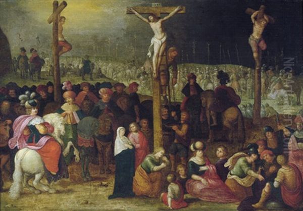 Die Kreuzigung Christi Oil Painting by Cornelis de Baellieur
