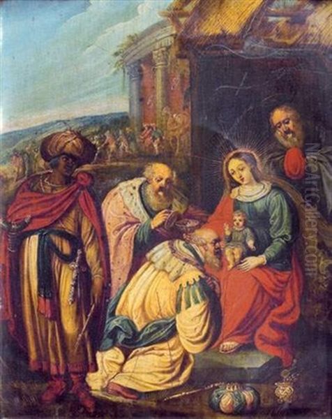 L'adoration Des Mages Oil Painting by Cornelis de Baellieur