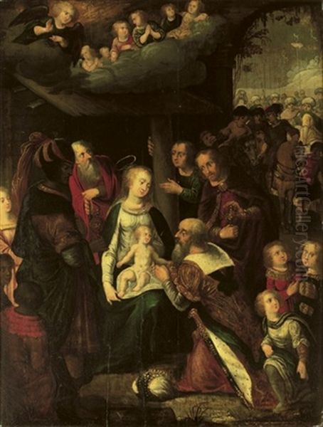 The Adoration Of The Magi Oil Painting by Cornelis de Baellieur