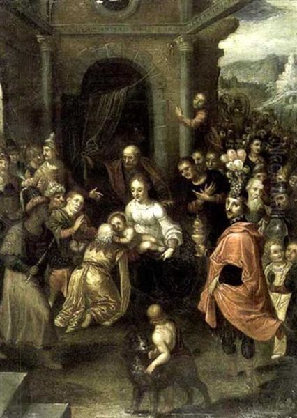 L'adoration Des Mages Oil Painting by Cornelis de Baellieur