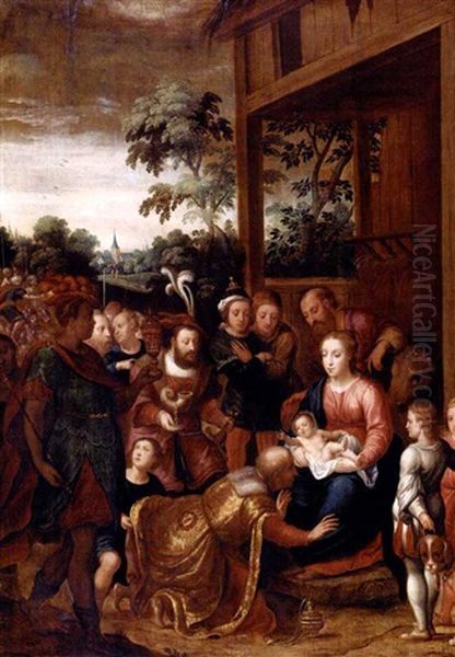 L'adoration Des Mages Oil Painting by Cornelis de Baellieur