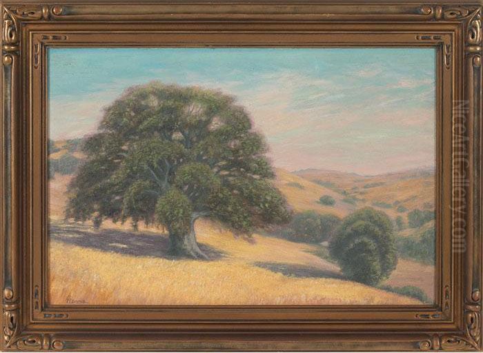 Foothills Of Mt. Diablo Oil Painting by Charles Francis Adams