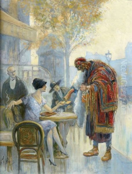 Le Marchand De Tapis Oil Painting by Gil Baer