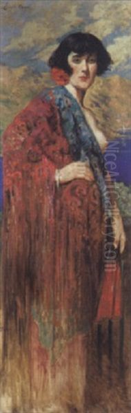 Spaanse Vrouw Oil Painting by Emile Baes