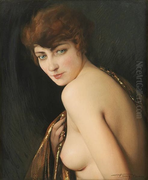 Nelly Oil Painting by Firmin Baes
