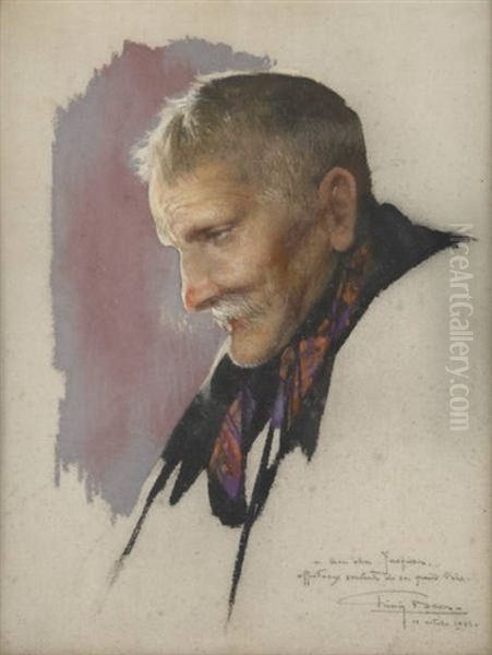 Homme De Profil Oil Painting by Firmin Baes