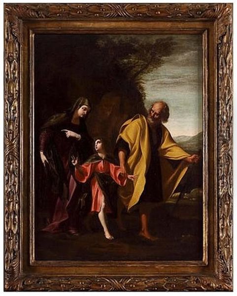The Return Of The Holy Family To Nazareth Oil Painting by Cavaliere Giovanni Baglione