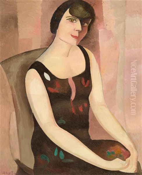 Portrat Von Berthe Piguet-ramuz Oil Painting by Alice Bailly