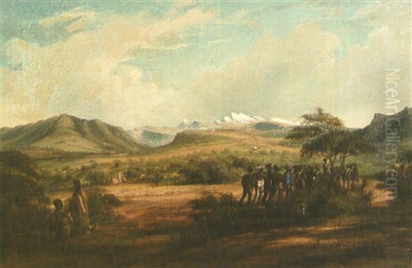 Grahamstown Oil Painting by John Thomas Baines