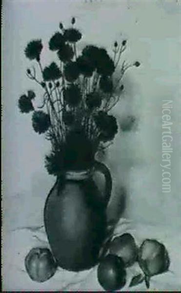 Cornflowers Oil Painting by Edward Baird