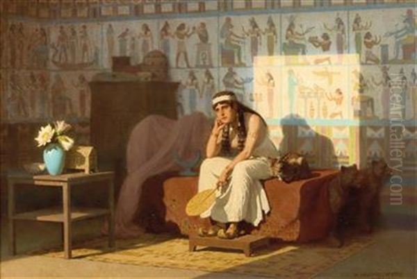 Companionable Silence Oil Painting by Stephan Vladislavovich Bakalowicz