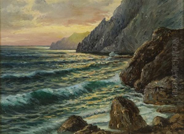 Scogliera Oil Painting by Stephan Vladislavovich Bakalowicz