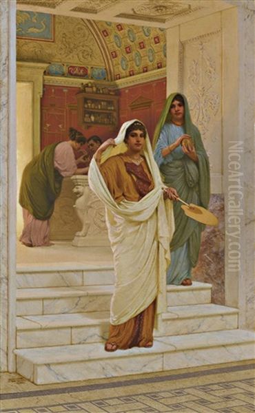 The Apothecary Shop Oil Painting by Stephan Vladislavovich Bakalowicz