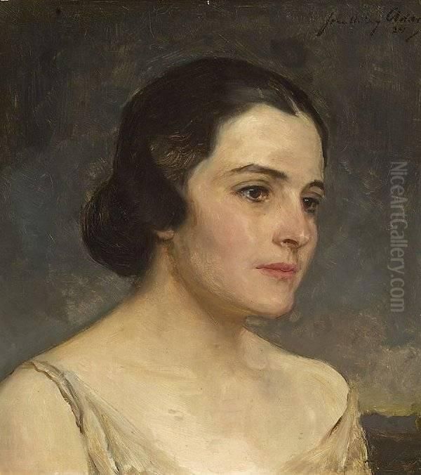 Portrait Of A Lady Oil Painting by John Quincy Adams