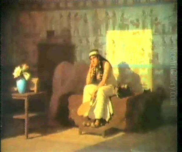 Im Harem. Oil Painting by Stephan Vladislavovich Bakalowicz