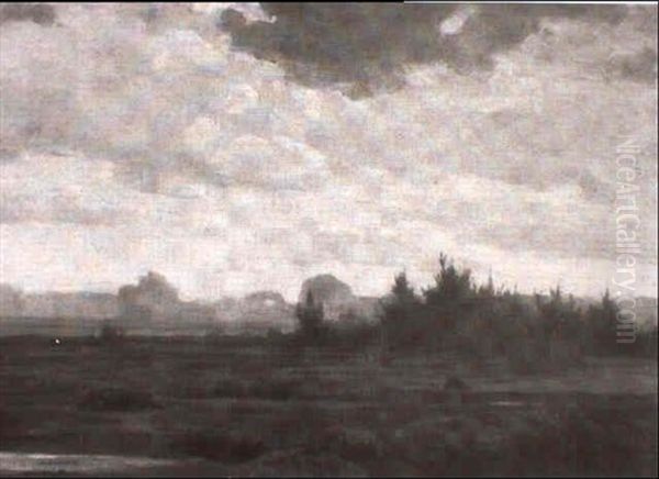 Weite Landschaft Bei Kreyenbruck Oil Painting by Gerhard Bakenhus