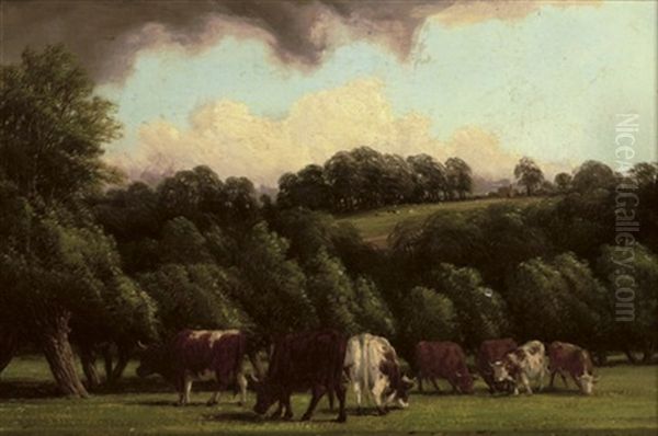 Near Leamington Oil Painting by Thomas Baker