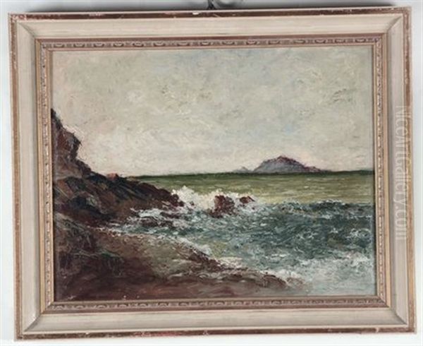 La Palmaria E Il Tino Oil Painting by Guglielmo Baldassini