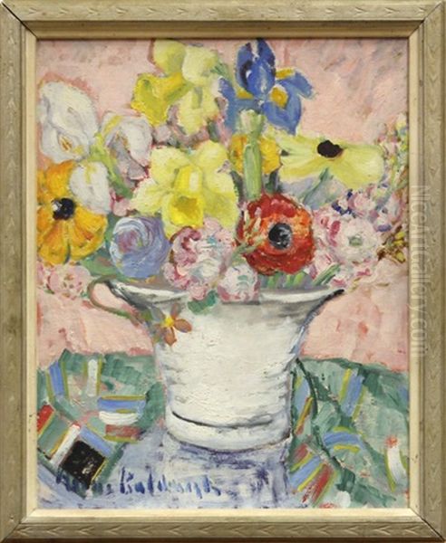 Still Life (san Diego) Oil Painting by Anni Von Baldaugh