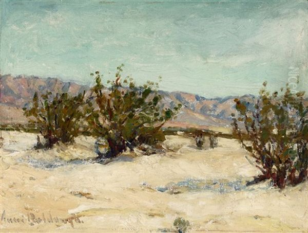 Desert Landscape Oil Painting by Anni Von Baldaugh