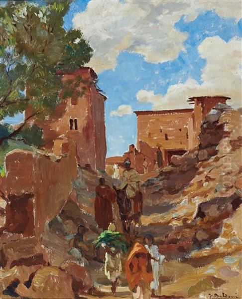 Orientalische Landschaft Oil Painting by Jean Baldoui
