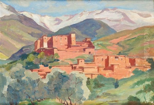 Casbah Du Sud Oil Painting by Jean Baldoui