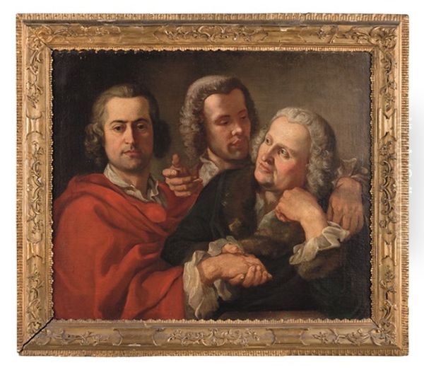 Ritratto Di Nobiluomini Oil Painting by Giuseppe Baldrighi