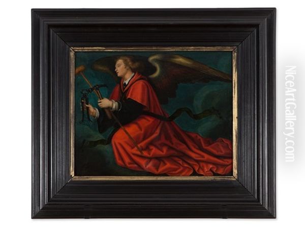 Angel With Arma Christi Oil Painting by Hans Baldung Grien
