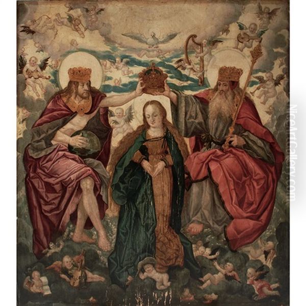 The Coronation Of The Virgin Oil Painting by Hans Baldung Grien