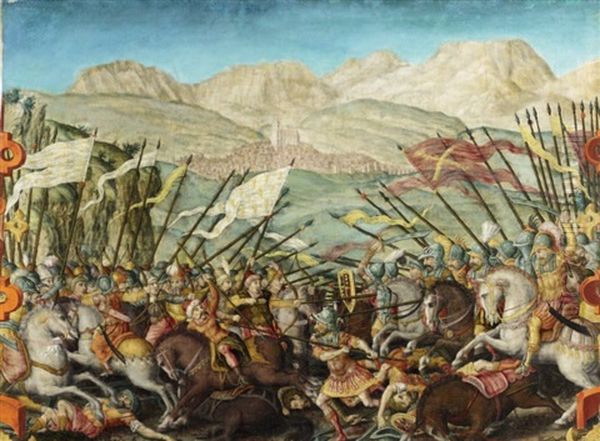 Alexandre Poursuivant Les Perses Oil Painting by Hans Baldung Grien