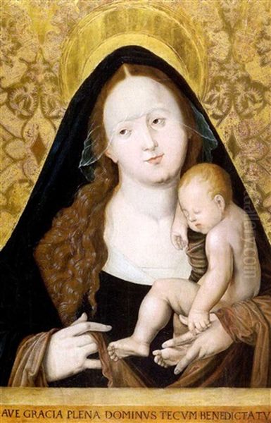 Maria Mit Dem Kind Oil Painting by Hans Baldung Grien