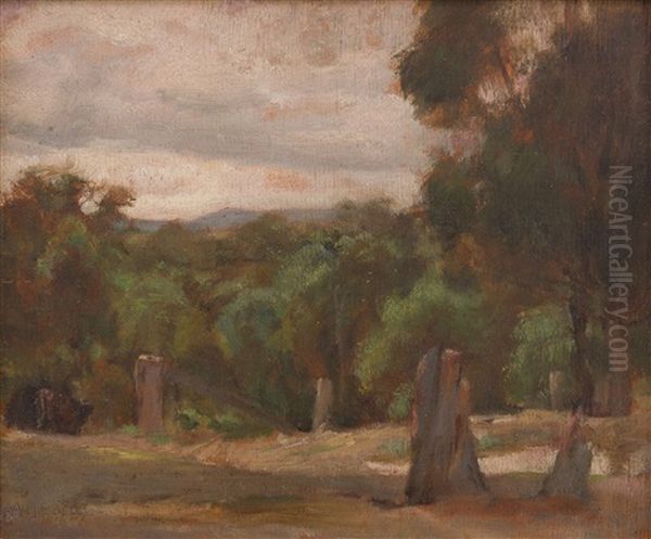 At Panton Hill Oil Painting by A. M. E. Bale