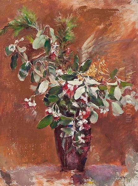 Native Group Oil Painting by A. M. E. Bale