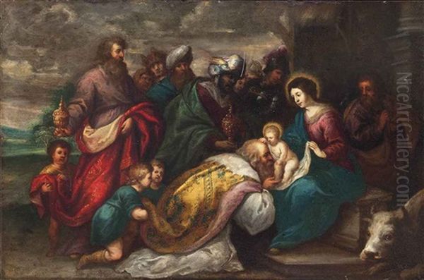The Adoration Of The Magi Oil Painting by Hendrik van Balen the Elder