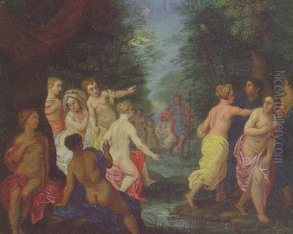 Diana And Actaeon Oil Painting by Hendrik van Balen the Elder