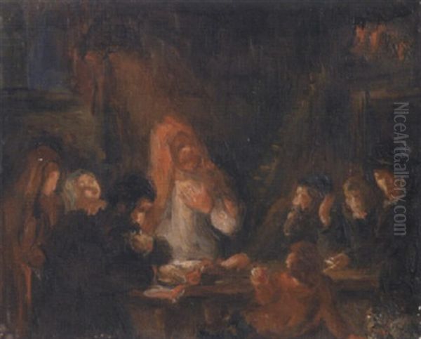 Discussion Biblique Oil Painting by Jacob Balgley