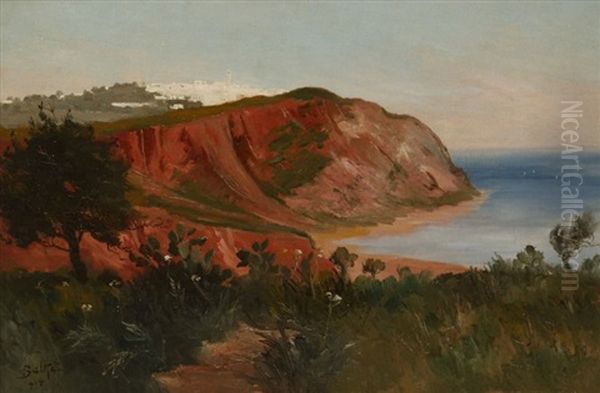 La Cote D'amilcar, Tunisie Oil Painting by Theodore Charles Balke