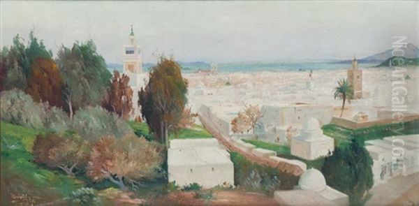 Tunis La Blanche Oil Painting by Theodore Charles Balke