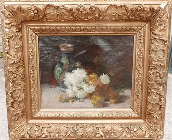 Jetee De Fleurs Oil Painting by Jules Frederic Ballavoine