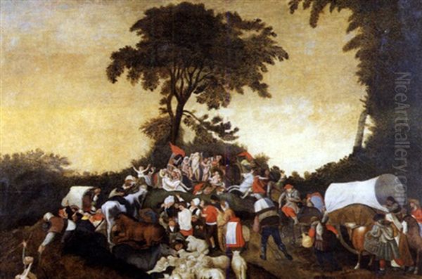 La Fontaine De Jouvence Oil Painting by Pieter Balten