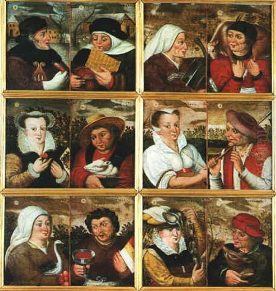 Allegorie Des Douze Mois De L'annee Oil Painting by Pieter Balten