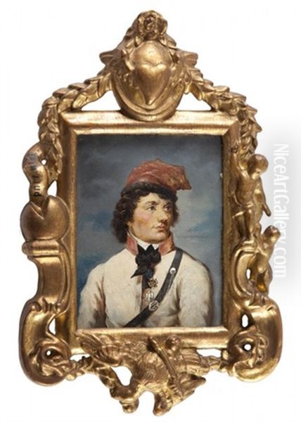 Portret Tadeusza Kosciuszki Oil Painting by Jozef Balukiewicz