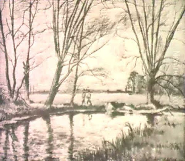 Nach Der Feldarbeit Oil Painting by Ferdinand Balzer