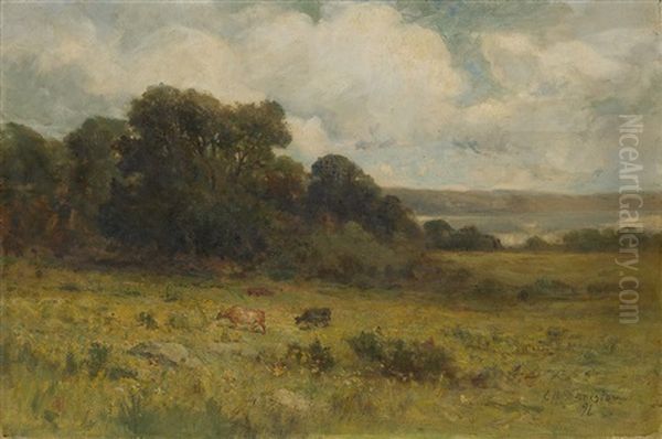 Untitled (pastoral Landscape) Oil Painting by Edward Mitchell Bannister