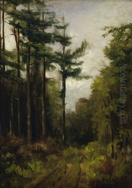 The Turning Lane Oil Painting by Edward Mitchell Bannister