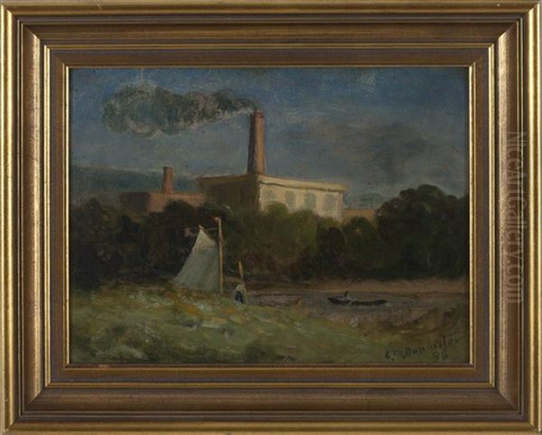 The Mill In Knightsville Oil Painting by Edward Mitchell Bannister