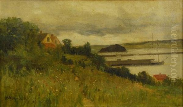 Seaconnet River, Tiverton, Rhode Island Oil Painting by Edward Mitchell Bannister