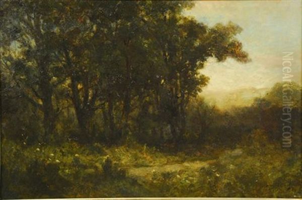 Tonalist Landscape Oil Painting by Edward Mitchell Bannister